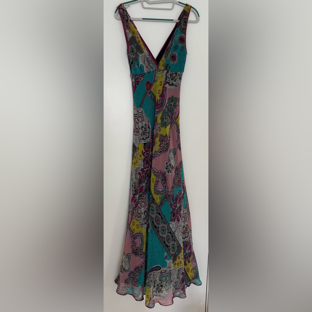 Petticoat Alley Multicolor Paisley Maxi Dress